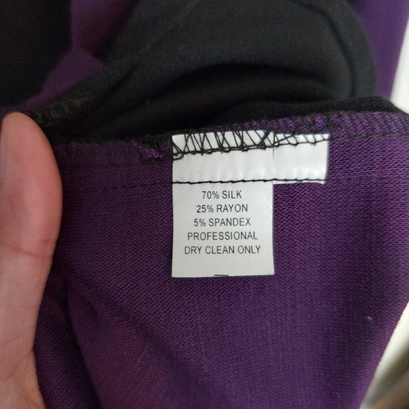 SilverSilk Full Zip Silk Blend Colorblock Cardigan Sweater Size XL NWT - Picture 5 of 8